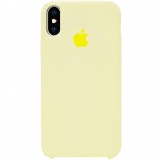 Чохол Silicone Case (AA) Для Apple iPhone XS Max ( Жовтий / Mellow Yellow)