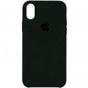 Чохол Silicone Case (AA) Для Apple iPhone XS Max ( Зелений / Black Green)