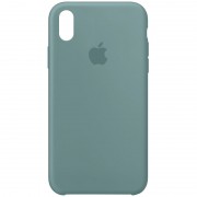 Чохол Silicone Case (AA) Для Apple iPhone XS Max (Зелений / Cactus)