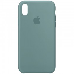 Чохол Silicone Case (AA) Для Apple iPhone XS Max (Зелений / Cactus)