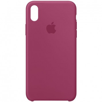 Чохол Silicone Case (AA)Для Apple iPhone XS Max (малиновий / Pomegranate)