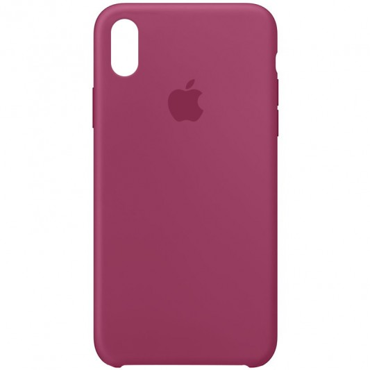 Чохол Silicone Case (AA)Для Apple iPhone XS Max (малиновий / Pomegranate)
