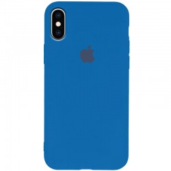 Чохол Silicone Case Slim Full Protective для Apple iPhone XS Max (синій / Blue ) 