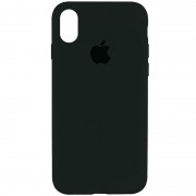 Чохол Silicone Case Full Protective (AA) Для Apple iPhone XS Max ( Зелений / Black Green)