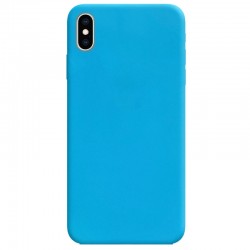 Силіконовий чохол Candy для Apple iPhone XS Max (Блакитний)