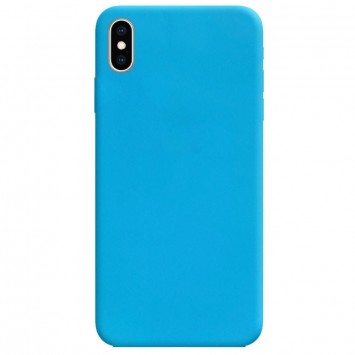 Силіконовий чохол Candy для Apple iPhone XS Max (Блакитний)