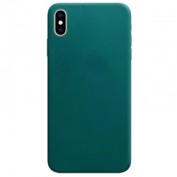 Силіконовий чохол Candy для Apple iPhone XS Max (Зелений / Forest green)