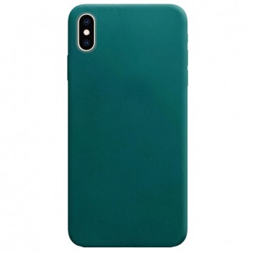 Силіконовий чохол Candy для Apple iPhone XS Max (Зелений / Forest green)
