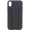 Чохол Silicone Case Hand Holder для Apple iPhone XS Max (Чорний / Black)