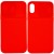 Чохол Camshield Square TPU зі шторкою для камери для Apple iPhone XS Max (Червоний)