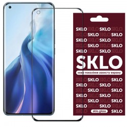 Захисне скло SKLO 3D (full glue) для Xiaomi Mi 11 Lite (Чорний)