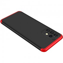 Пластиковая накладка для Samsung Galaxy A72 4G / A72 5G GKK LikGus 360 градусов (opp) (Черный / Красный)