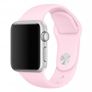 Силіконовий ремінець для Apple watch 38mm / 40mm (Рожевий / Light pink)