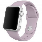 Силіконовий ремінець для Apple watch 38mm / 40mm (Сірий / Lavender)