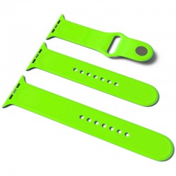 Силіконовий ремінець для Apple Watch Sport Band 38/40 (S / M & M / L) 3pcs (Салатовий / Neon green)