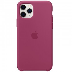 Чехол Silicone case (AAA) для iPhone 11 Pro (Малиновый / Pomegranate)