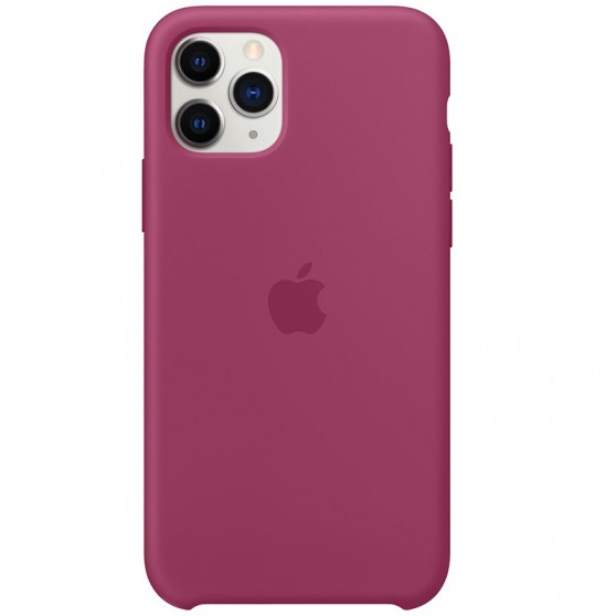 Чохол Silicone case (AAA) для iPhone 11 Pro (Малиновий / Pomegranate)