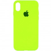 Чохол для Apple iPhone XR Silicone Case Full Protective (AA) (Салатовий / Neon Green)