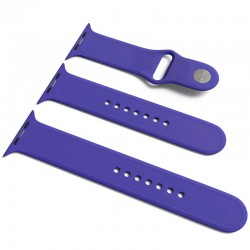 Силіконовий ремінець для Apple Watch Sport Band 42/44 (S / M & M / L) 3pcs (Фіолетовий / Ultra Violet)