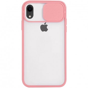 Чохол для Apple iPhone XR Camshield mate TPU зі шторкою для камери (Рожевий)