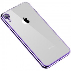 Прозрачный силиконовый чехол глянцевая окантовка Full Camera для Apple iPhone XR (6.1"")
