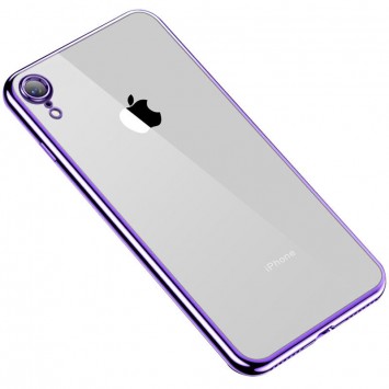 Прозрачный силиконовый чехол глянцевая окантовка Full Camera для Apple iPhone XR (6.1"")