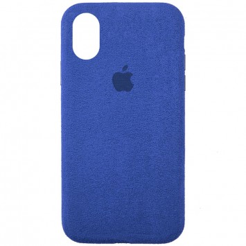 Чохол ALCANTARA Case Full для iPhone X / XS (Синій)