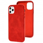 Шкіряний чохол Croco Leather для iPhone 11 Pro Max (Red)