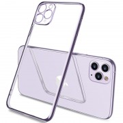Прозрачный силиконовый чехол глянцевая окантовка Full Camera для Apple iPhone 12 Pro (6.1"")
