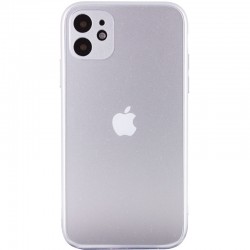 TPU+Glass чехол Matte Candy Full camera для iPhone 12 mini (Белый)