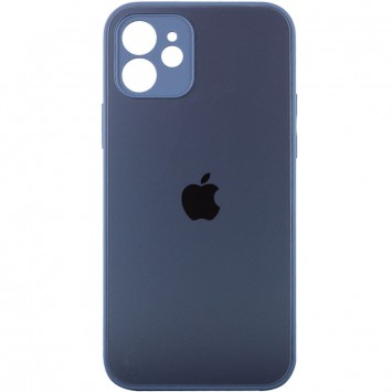 TPU + Glass чохол Matte Candy Full camera для iPhone 12 mini (Синій)