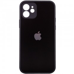TPU+Glass чехол Matte Candy Full camera для iPhone 12 mini (Черный)