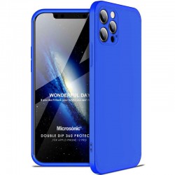 Пластиковая накладка GKK LikGus 360 градусов (opp) для iPhone 12 Pro (Синий)