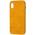 Шкіряний чохол для Apple iPhone XS Max Croco Leather (Yellow)