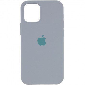 Чехол для Apple iPhone 13 mini Silicone Case Full Protective (AA) (Серый / Mist Blue)