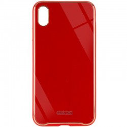 TPU+Glass чехол Venezia для Apple iPhone XS Max (Красный / Red)