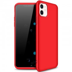 Пластикова накладка GKK LikGus 360 градусів (opp) для Apple iPhone 12 (6.1 "") (Червоний)
