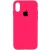 Чехол Silicone Case Full Protective (AA) для Apple iPhone X (5.8"") / XS (5.8"") (Розовый / Barbie pink)