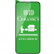 Захисна плівка Ceramics 9D (без упак.) Для Apple iPhone 11 Pro / X / XS (5.8"") (Чорний)