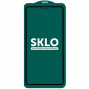 Захисне скло SKLO 5D (full glue) (тех.пак) для Apple iPhone 11 / XR (Чорний)