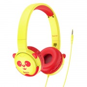 Навушники з вушками Hoco W31 Childrens (Жовто-червоний)
