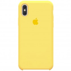 Чохол Silicone Case (AA) для Apple iPhone X/XS (Жовтий/Yellow)
