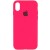 Чехол Silicone Case Full Protective (AA) для Apple iPhone XS Max (6.5"") (Розовый / Barbie pink)