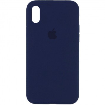 Чохол Silicone Case Full Protective (AA) для Apple iPhone XS Max (6.5"") (Синій / Deep navy)