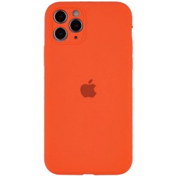 Чохол Silicone Case Full Camera Protective (AA) для Apple iPhone 12 Pro (Помаранчевий / Kumquat)