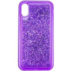 TPU+PC чехол Sparkle (glitter) для Apple iPhone XS Max (6.5") (Фиолетовый)