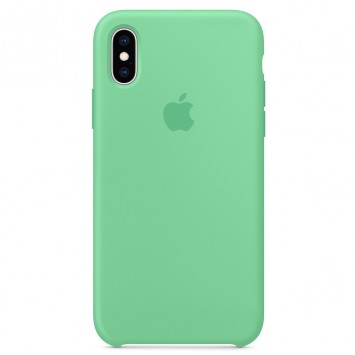 Чохол для iPhone XS Max Silicone Case (AA) (Зелений / Spearmint)