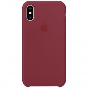 Чохол для iPhone XS Max Silicone Case (AA) (Бордовий / Maroon)