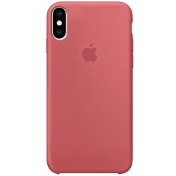 Чохол для iPhone XS Max Silicone Case (AA) (Червоний / Camellia)