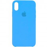 Чохол для iPhone XS Max Silicone Case (AA) (Блакитний/Blue)